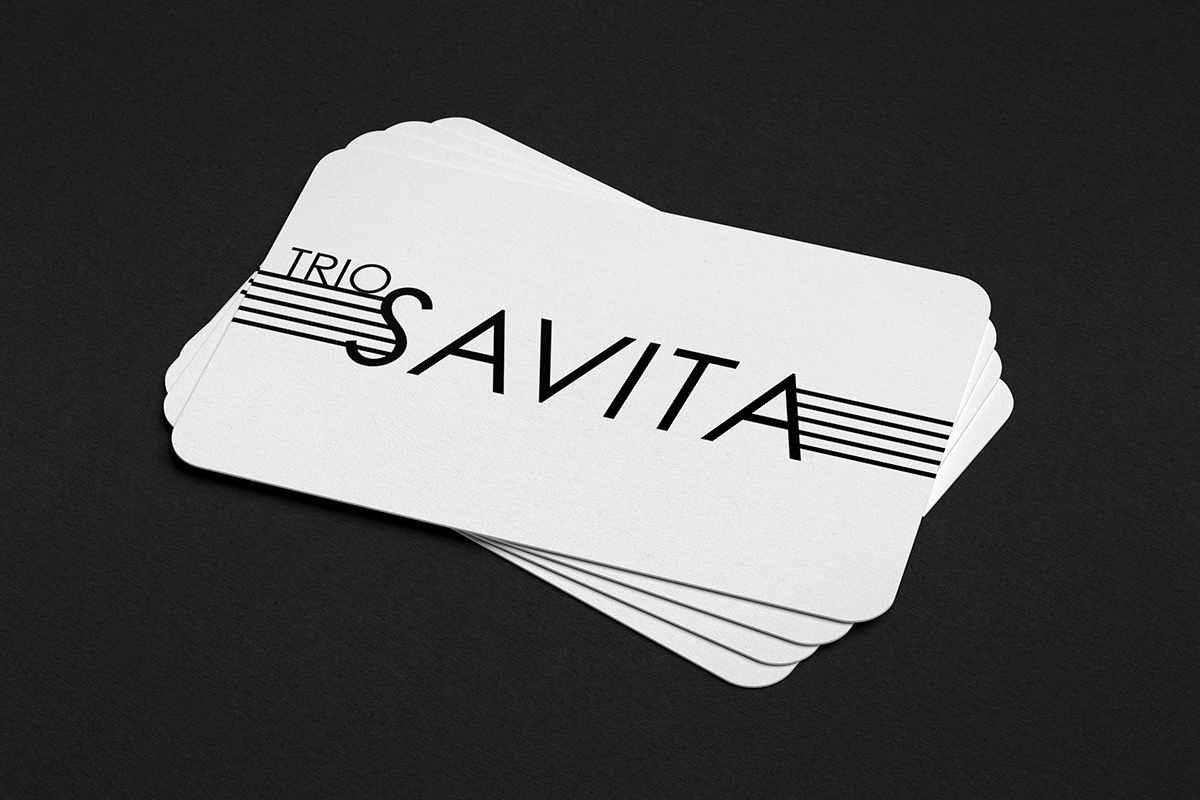 Savita Trio logo and business cards